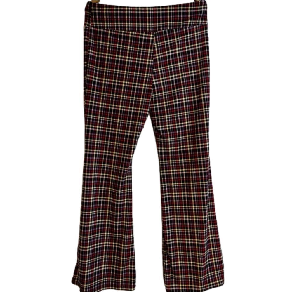 No Boundries Plaid Pants Boot Cut